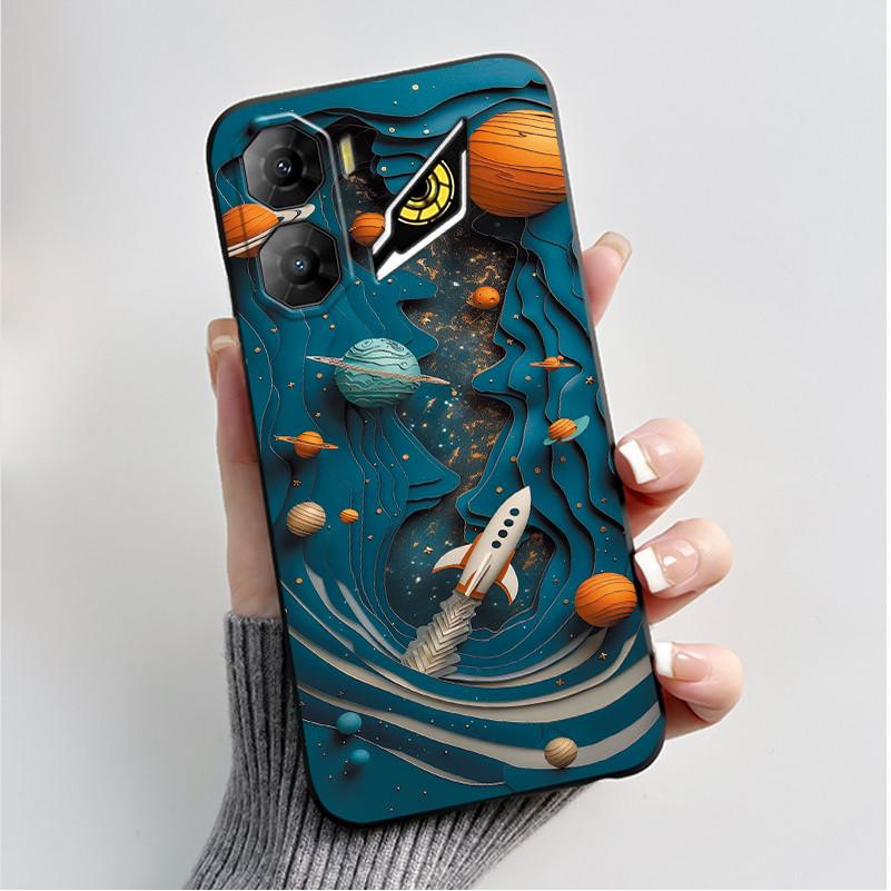 Чехол для печати для ZTE Nubia Neo 3 5G Fundas Capa Мягкий силиконовый черный корпус Чехол ZTE Nubia Neo 3 GT Милый цветочный мультяшный корпус