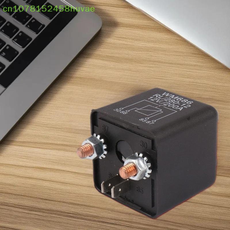 1 Pc 12V 24V Power Automotive Heavy Current Start Relay 200A High Power 4P Starting Relay Car Relay Modular Relays