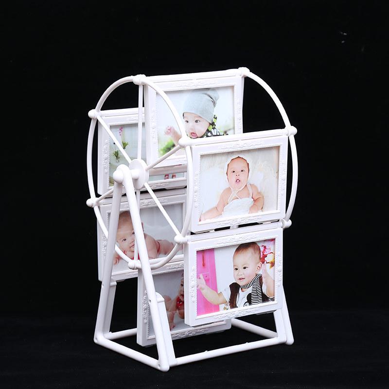 5-inch Creative Children's Ferris Wheel Photo Frame - Studio Crystal Plastic for Table or Wall