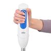 Immersion Blender - BRAUN - MultiQuick 3 MQ3005WH Cream - 750 W - White - Blue - For Smoothie, Gazpacho, Soup
