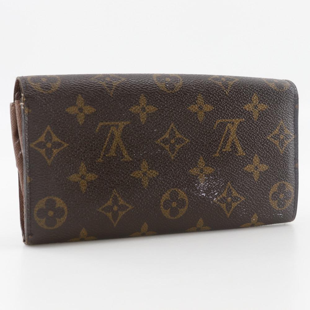 Louis Vuitton Portefeiulle Sarah Purse M61734 Brown Monogram Canvas Unisex Used