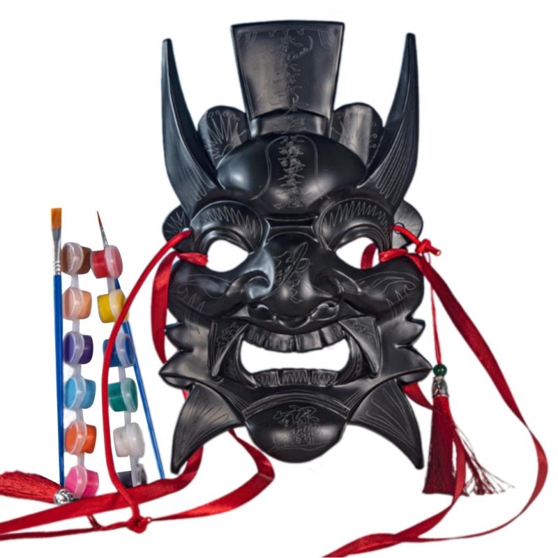 Набор масок для раскрашивания своими руками Nuo Operas Mask для художественных проектов, театра, Хэллоуина, маскарадных вечеринок, уроков рисования в классе