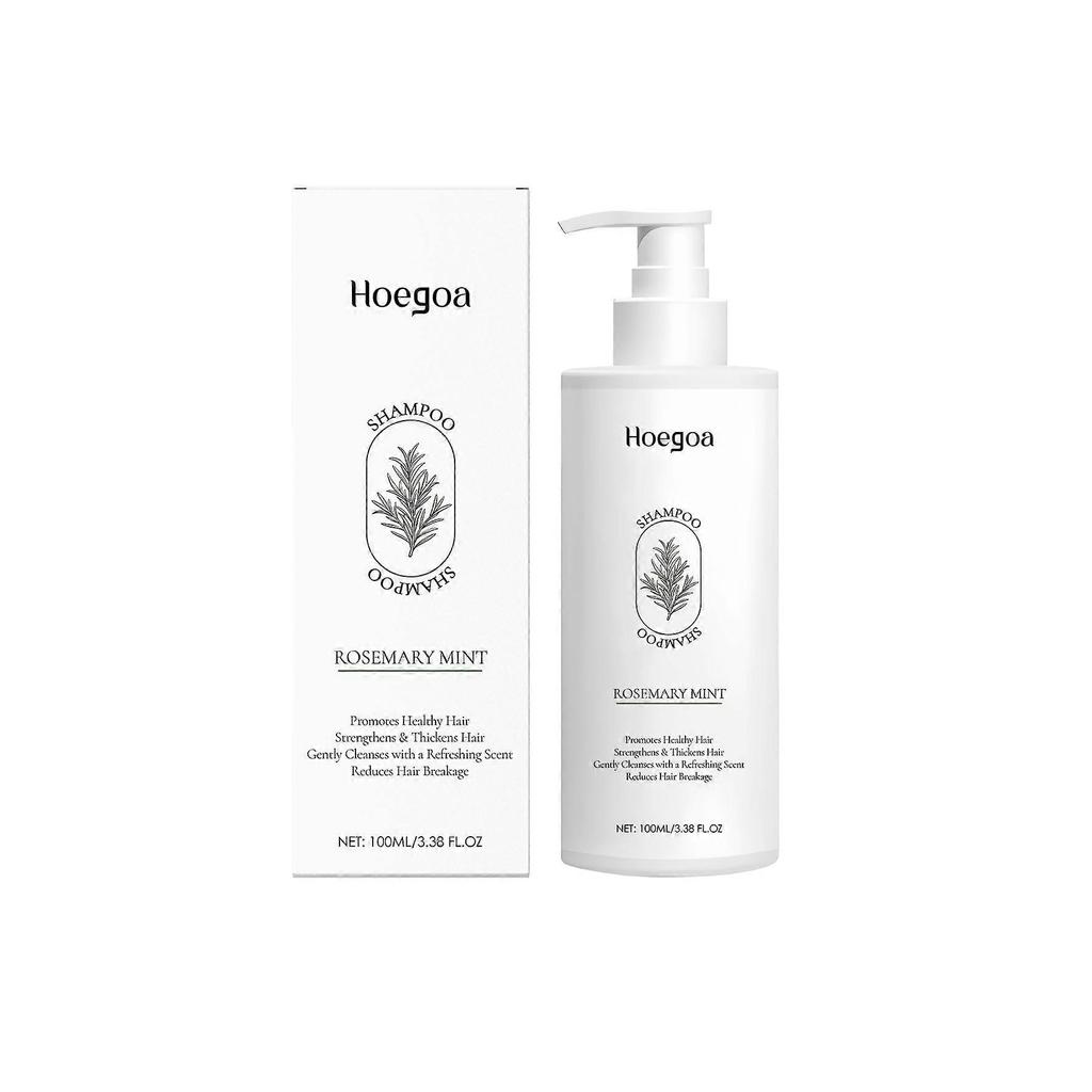 Hoegoa Rosemary Mint Shampoo Brightening Hair Cleansing Hair Smooth Fluffy Rich Foam