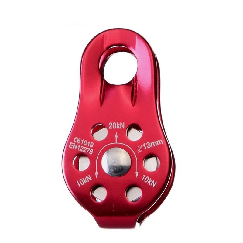 1 Pcs Outdoor Sports Equipment 20KN Fixed Single Pulley Escape Aerial Work Rappelling Sheaves Rock Climbing Pulley
