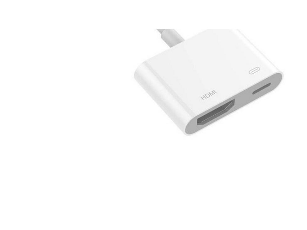 Кабель-адаптер Apple iPhone - HDMI - питание не требуется, Lightning - HDMI высокой четкости