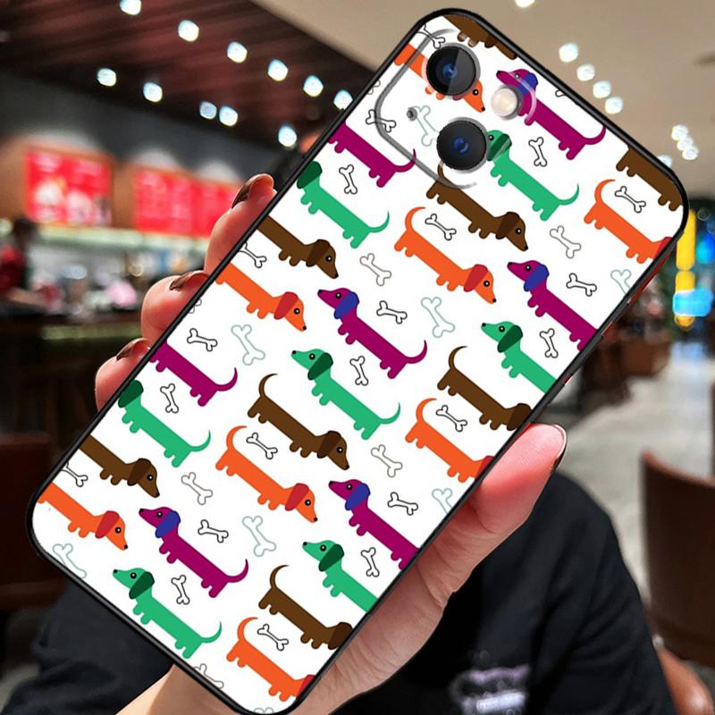 Такса Такса Такса Собака Для iPhone 12 11 14 13 Pro Max Mini XS Max XR X SE 2020 6S 7 8 Plus Чехол Задняя крышка телефона