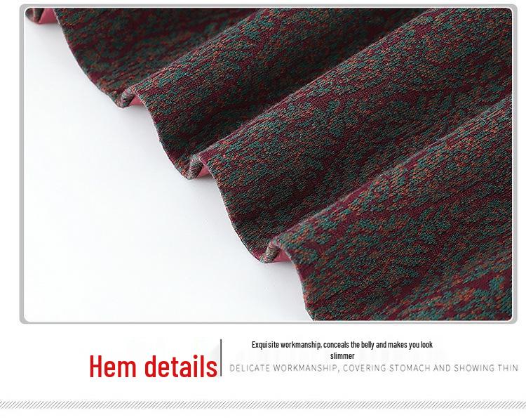 Осеннее шерстяное пальто для женщин среднего и пожилого возраста