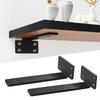 1 шт. Утолщенные чугунные полки, сверхпрочные скрытые кронштейны для полок, L-образные кронштейны 4 мм, органайзеры для кухни, полка для ванной