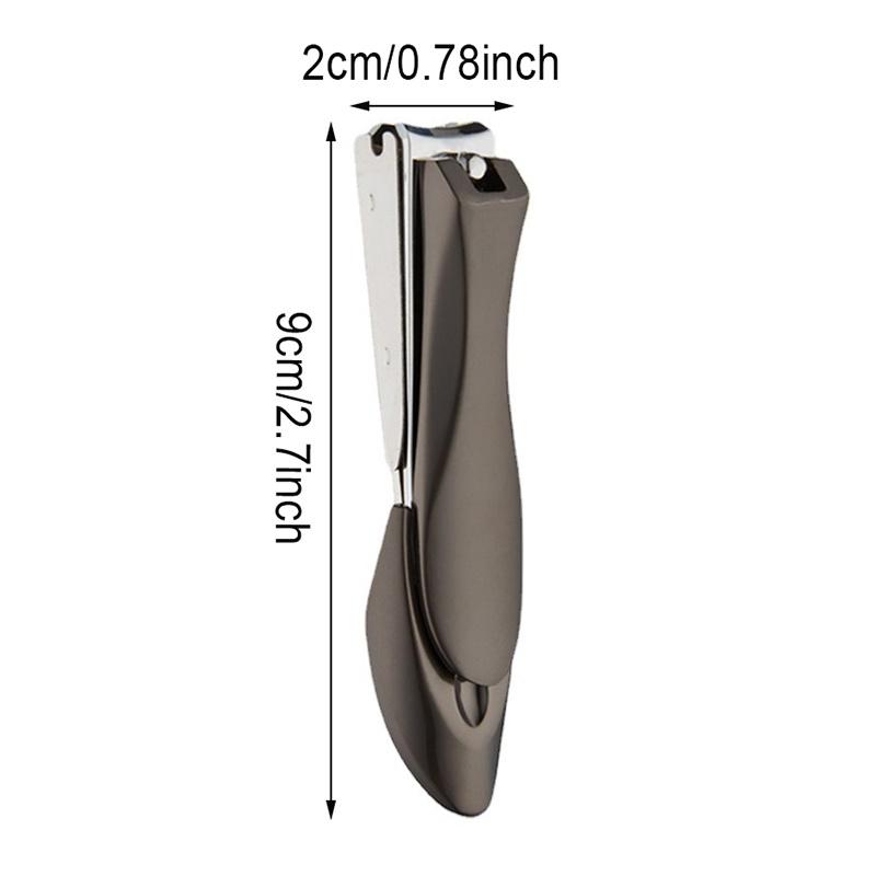 With Antisplash Clippers Nail Professional Storage Boxsharp Stainless Steel Fingernailtoenail Cutterportable Pedicure Manicure Tool