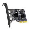 Xiwai PCI Express x4 и Mini DisplayPort 1.4 Вход на двойной Type-C USB 3.1 и 4K 60 Гц Выход Адаптер карты расширения для настольного компьютера ASM3142