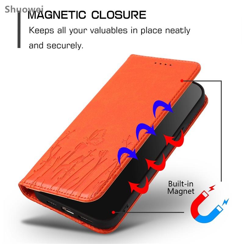 Flip Phone Case Sharp SHC 05 10 11 14 SH-51D SH-V48 SH-53C SH-53E SH-54B SH-54D Leather Wallet Cover Casing