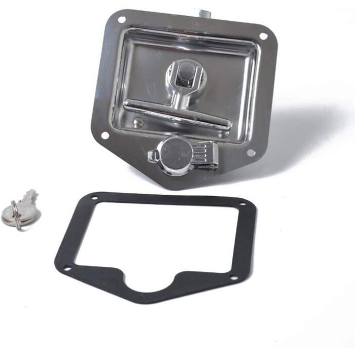T Forme Acier Inoxydable Remorque RV Voyage Serrure Anti-vol Boîte À Outils Poignée Serrure de Porte pour Caravane Camion Camp Car