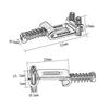 6 шт., металлические седла для гитары, мостовая система тремоло, седло, расстояние между струнами, электрогитара, часть
