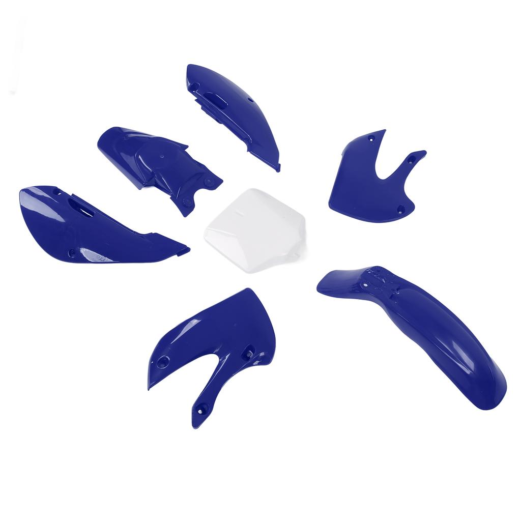 7pcs Dirt Bike Plastic Fairing Kit Body Work Fairing Set Motorcycle Accessories Replacement for KLX110 KX65