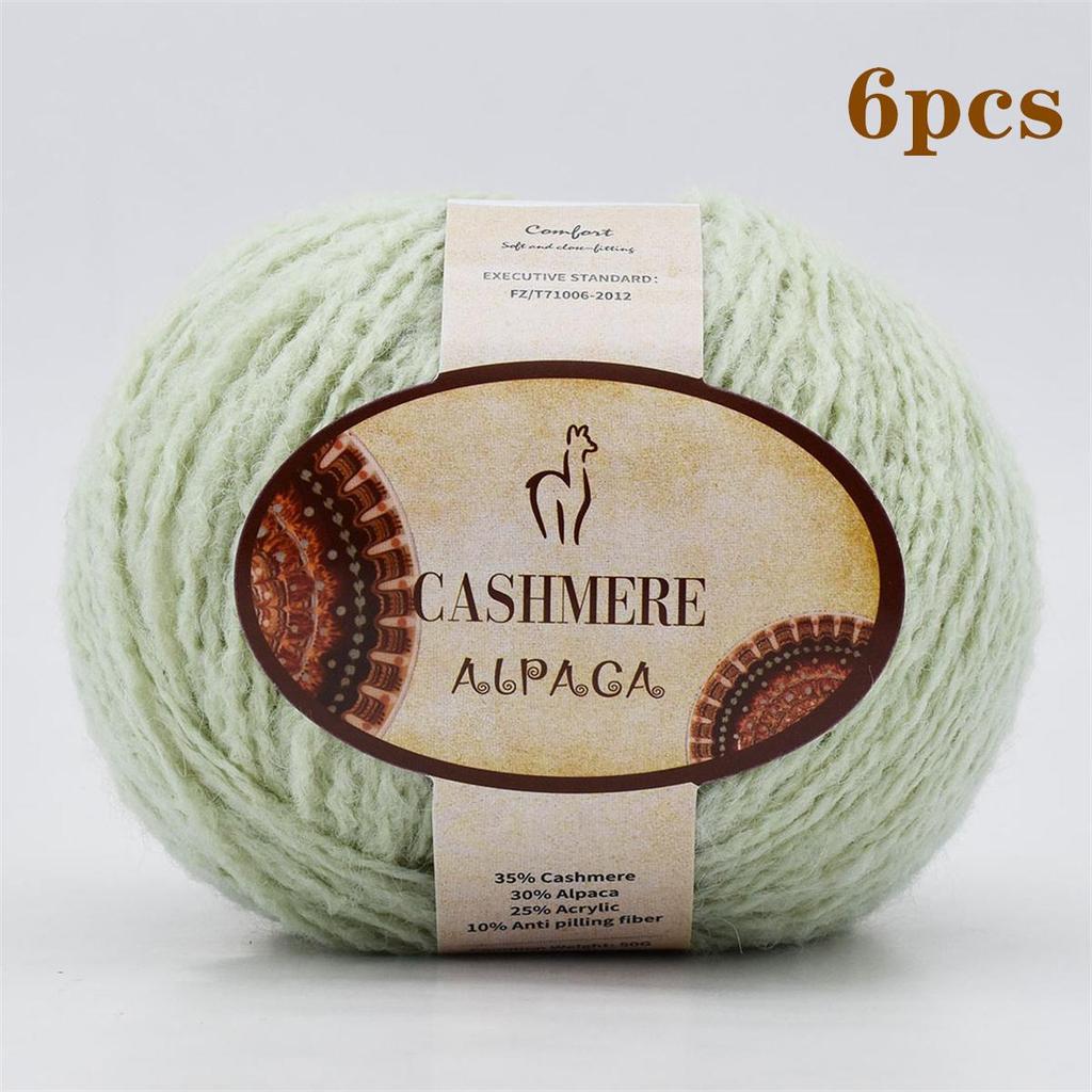 6 шт. кашемировой пряжи для вязания 50 г/шт. 250 м/шт. вязальная пряжа для вязания крючком