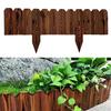 Wood Fence Bendable Garden Edging Border Decorative Corrosion-resistant Flower Bed Fence Easy Install Multifunctional Outdoor Decor Barrier