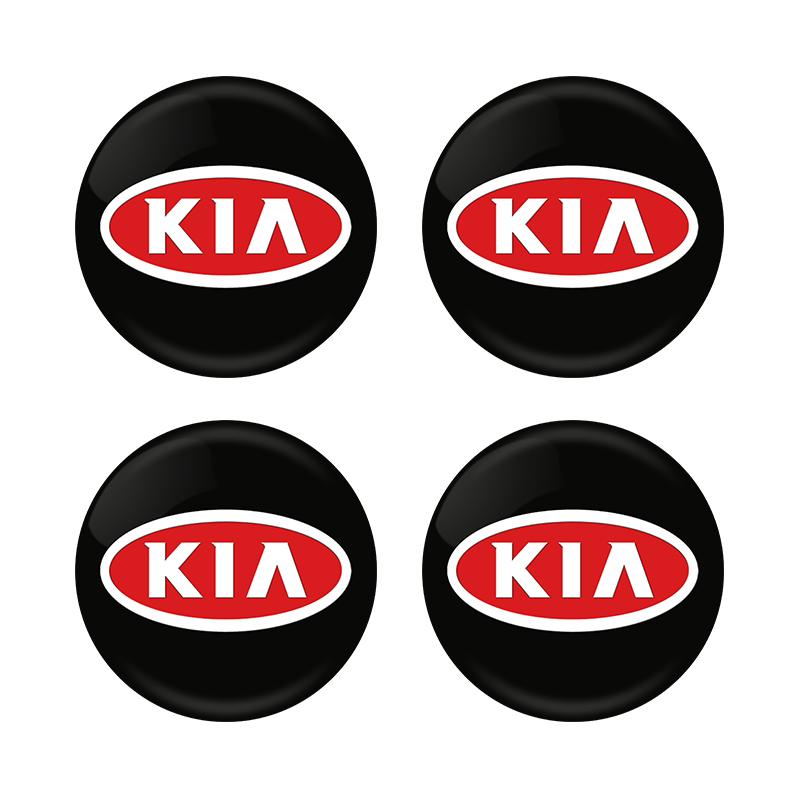 AAND1 4pcs 56mm Car Wheel Center Hub Cap Badge Emblem Decal Wheel Sticker For Kia Rio 3 4 Ceed Cerato Sportage Soul Sorento K2 K5 Flip