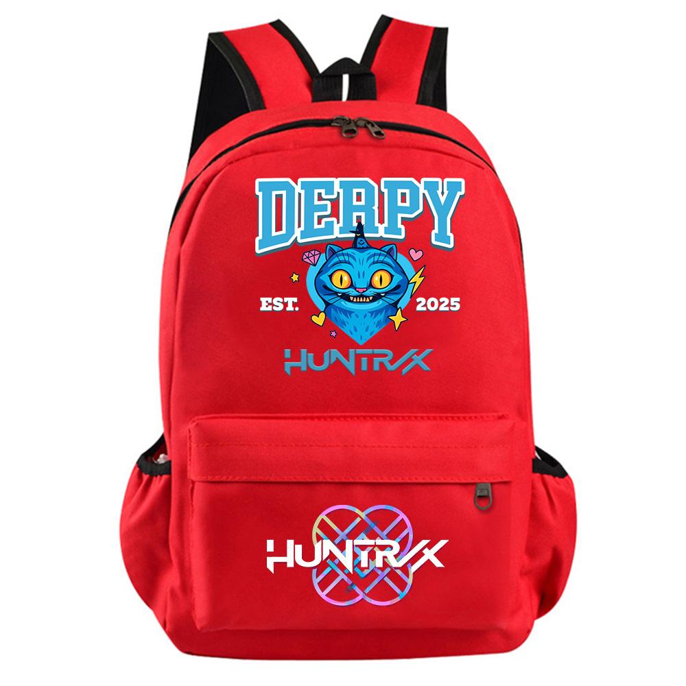 Anime Cartoon K-Pop Demon Hunters Printed Backpack for Teenager Student Girl Boy Bookbag Schoolbag Women Large Capacity Waterproof Travel Bag Gift