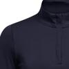 Under Armour Solid Color Breathable Stand Collar Pullover Long Sleeve Sweatshirt Women sweatshirt Navy-Blue 1383614-410