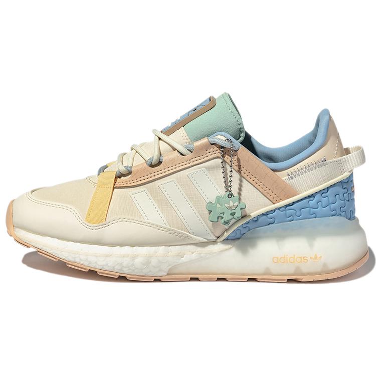 Adidas Оригинальные Унисекс Zx 2K Boost Pure Низкие Беговые Кроссовки Бежевый/Желтый GZ3416