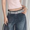 Beautiful Lace Waist Belt Leather Jeans Belts Elegant Lace Waistband  for Women Skirts and Jeans