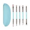 MSQ Eyeshadow Brush Makeup Eye Detail Nose Shadow Eyeliner Eyebrow Makeup Brush Set 5-Piece Set, Double-Ended Brushes, Cleaner, Brush, Brush, Brush,