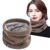 Unisex Fleece-Lined Neck Warmer: Winter Cycling Gaiter & Versatile Knit Pullover Scarf