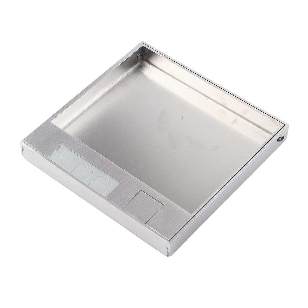 Встраиваемая розетка из нержавеющей стали с двумя розетками, универсальная настольная напольная розетка переменного тока 250 В 4000 Вт