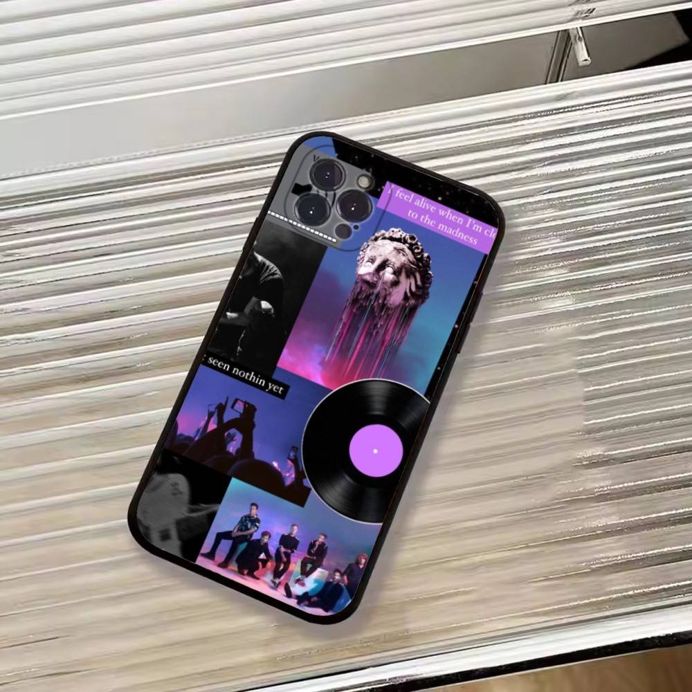 Чехол для телефона Rock B-Band OneRepublic для iPhone 17, 16, 15, 14, 13, 12, 11 Plus, Pro Max, Другие Мягкий черный чехол