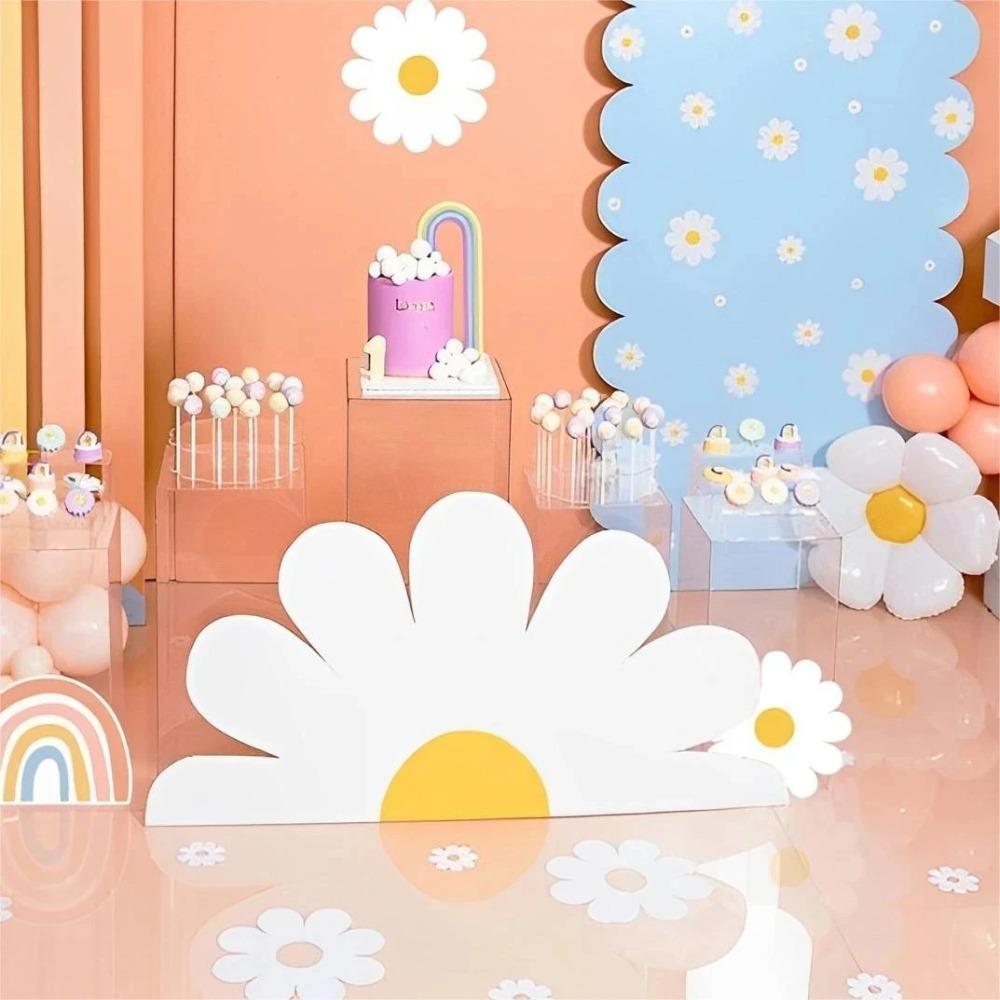 Foam Daisy Party Background White Daisy Birthday Decor Creative DIY Cardboard Cutout Home
