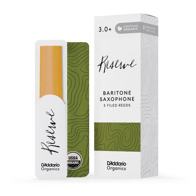 Трости WoodWinds Reserve Organics для баритона 5 ODLR05305 D'Addario D'Addario Саксофон, Жесткость 3.0+, Обточенные, Трости,