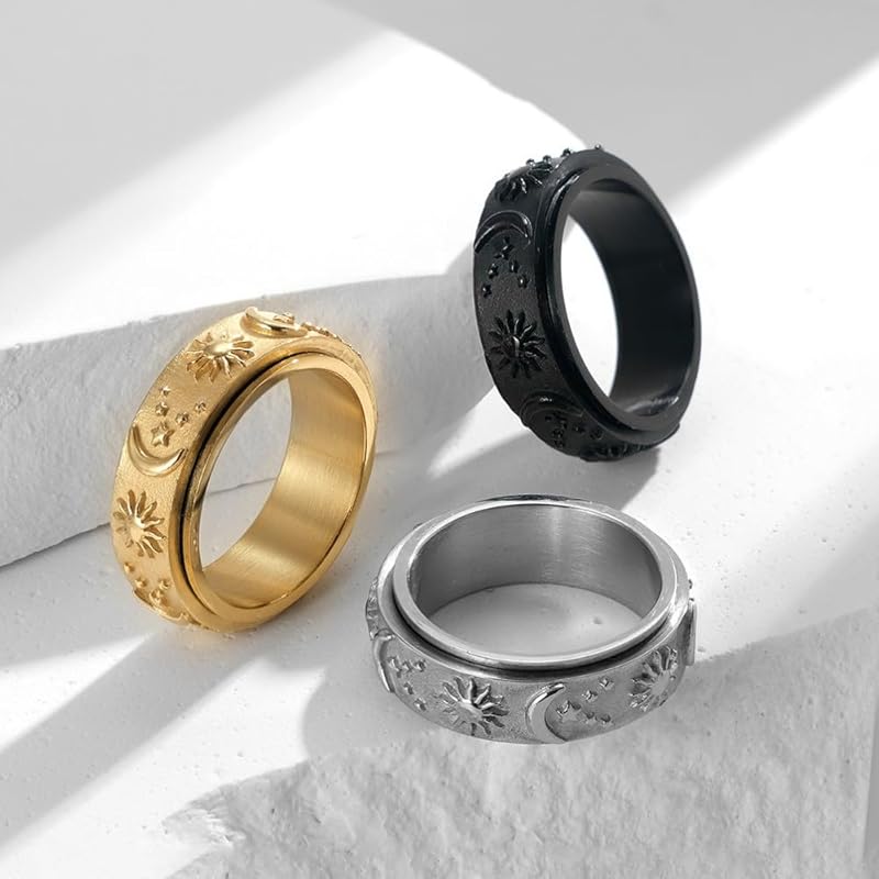 [ZAKAKA] ring men's stainless ring fashion accessories present (23, white)