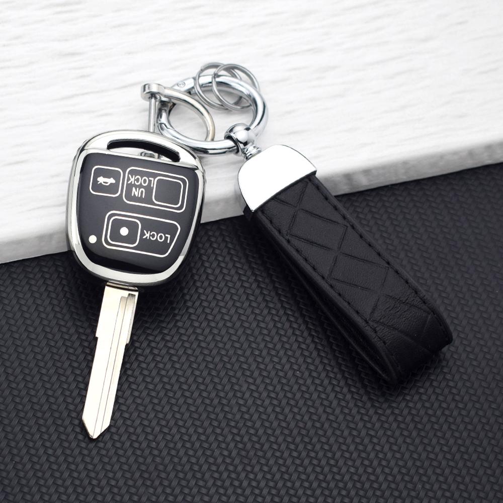 Чехол-брелок для автомобильного ключа из ТПУ для Toyota Land Cruiser FJ Cruiser для Lexus RX RX330 RX400h ES ES330 GS GS300 GS430 LS IS SC LX Брелок