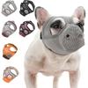 Flat-Faced Aggressive Dog Anti Barking Face Mesh French Bulldog Pet Dog Muzzle Biting Chewing