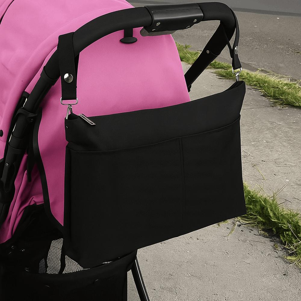 Large-capacity Baby Pram Hanging Bag Multifunction Mommy Shoulder Bag Diaper Bottle