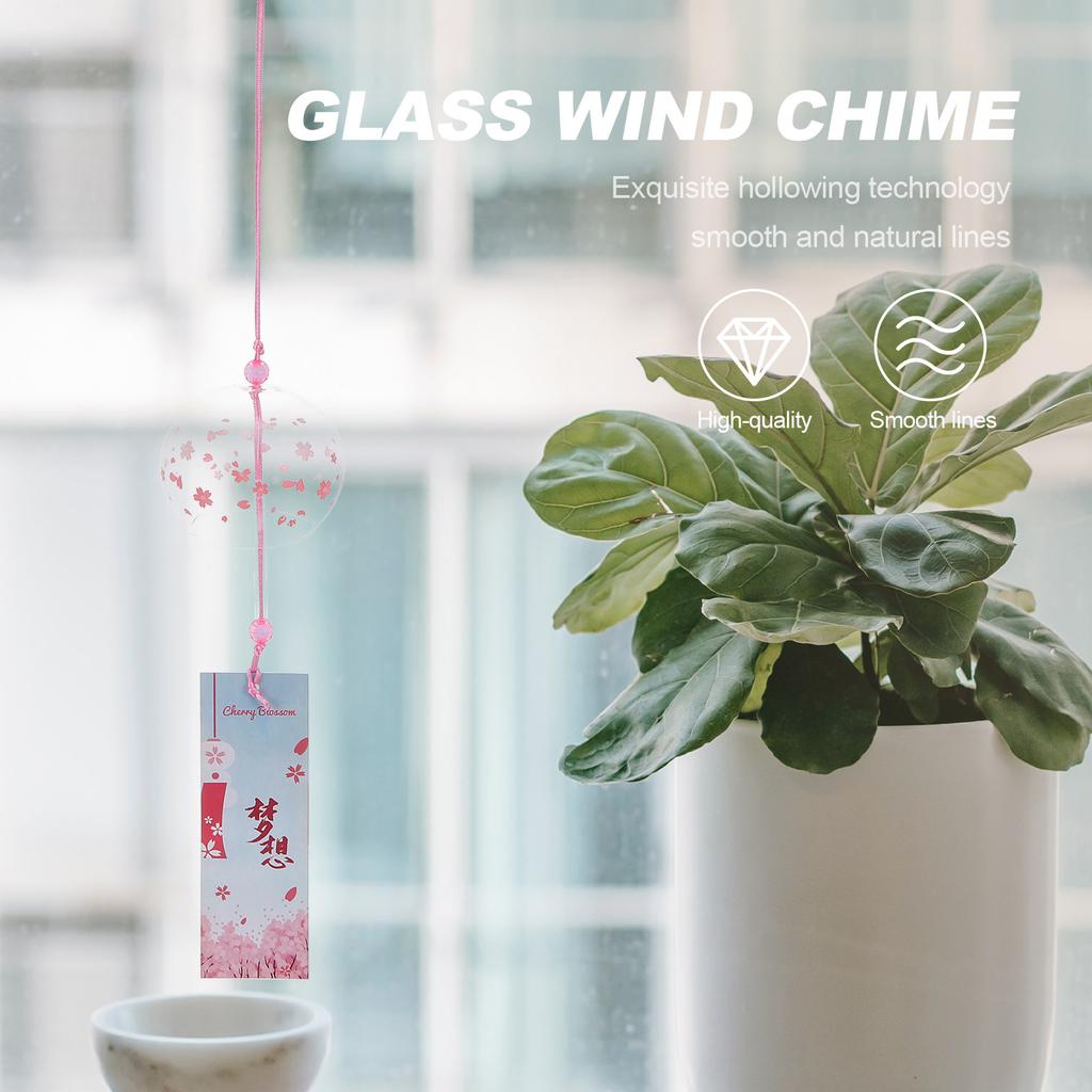 Bells Wind Chimes Pendant Cute Japanes Glass Ornaments Hanging Decoration Japnese Windchimes Japanese Outdoor