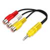 Stereo RCA Cable 3 RCA Female 3.5mm Aux Male Durale 3.5mm To Cable for High-Performance