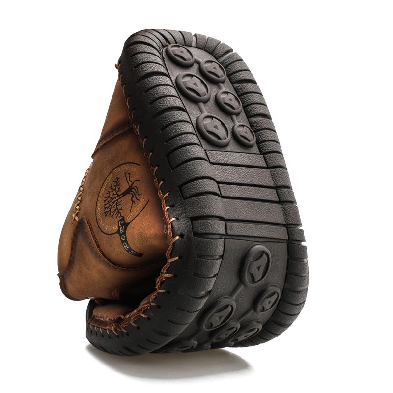 Мужская повседневная обувь с высоким берцем, размер 38–48, мужская обувь ручной работы из суперволокна, резиновая, с мягкой подошвой, большого размера для вождения автомобиля