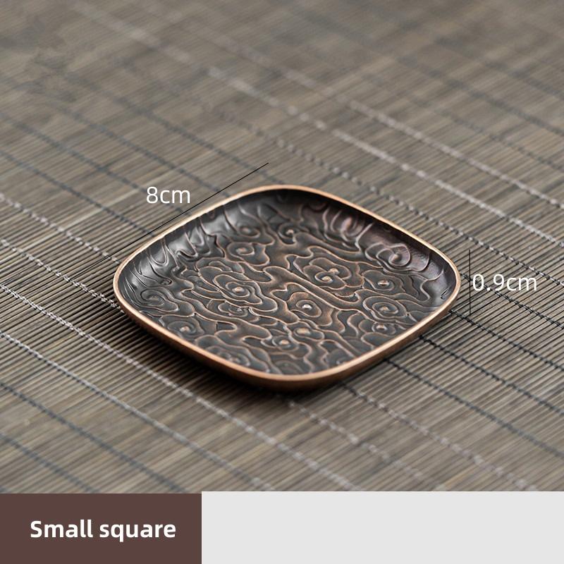 Ретро Сплав Круглый Квадратный Подставка Аксессуары для Чайного Набора Узор Счастливое Облако Подставка для Чашки Изоляционная Подкладка Коврик для Кофе Украшение Стола