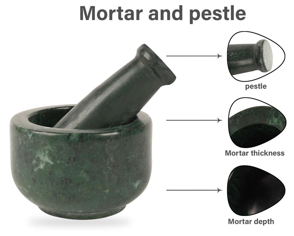 IBA Indianbeautifulart Набор из зеленой ступки и пестика из мраморного камня, натуральный полированный камень, дробилка для таблеток, мельница для специй, чаша для трав, песто
