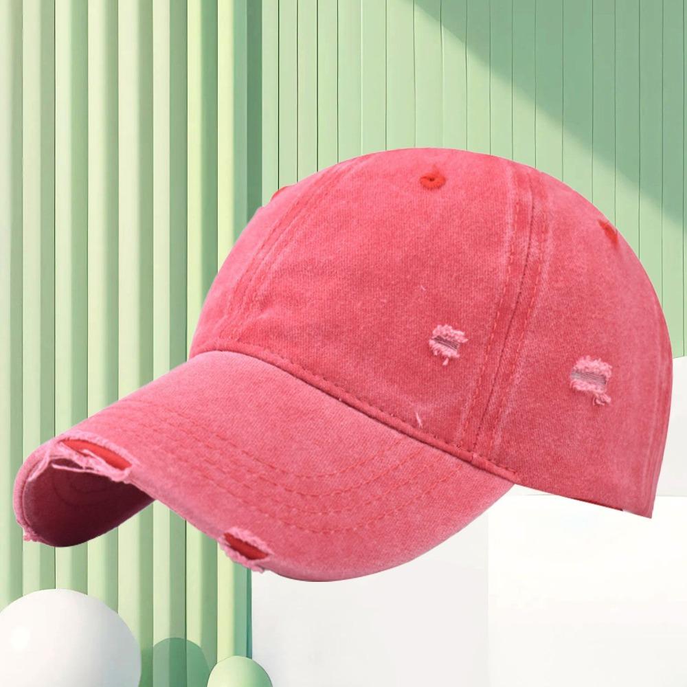 Кепка с рваным отверстием, регулируемая, солнцезащитная, модная бейсболка, мужская, женская, для занятий спортом на открытом воздухе