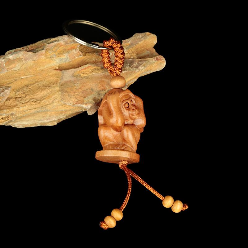 Персиковое и Ююбовое Дерево Зодиак 3D Брелок: Высококлассные украшения-амулеты-обереги.