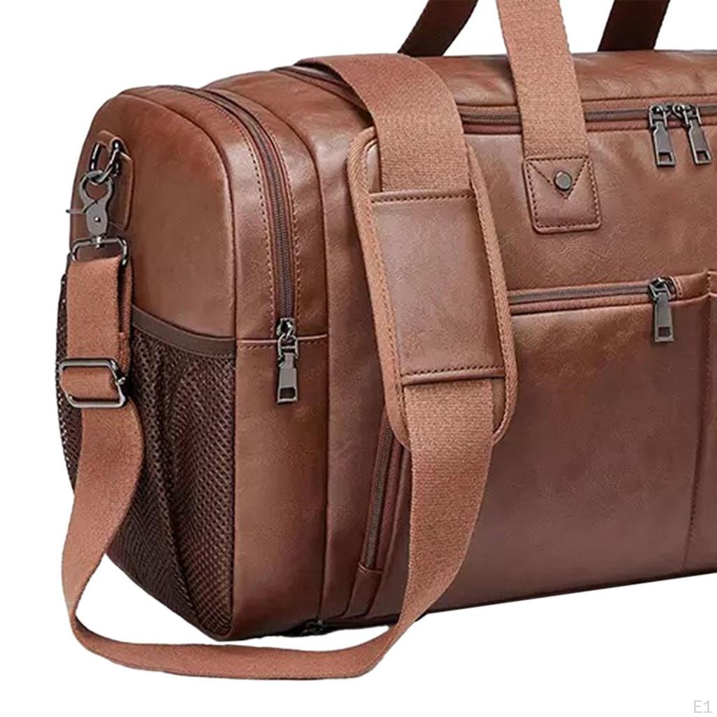 Спортивная сумка из искусственной кожи для деловых поездок, портативная мужская легкая сумка с обувью