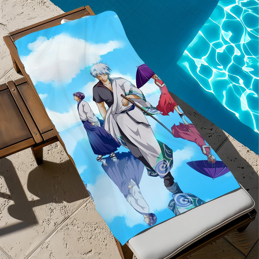 G-gintama аниме Полотенце Пляжное Быстросохнущее Мягкое Бассейн Полотенца Подарок для Путешествий Тренажерный зал Душ Кемпинг спорт