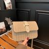 Сумка с плетеной текстурой женская новая нишевая универсальная иностранный стиль маленькая квадратная сумка модная сумка на цепочке сумка-кроссбоди