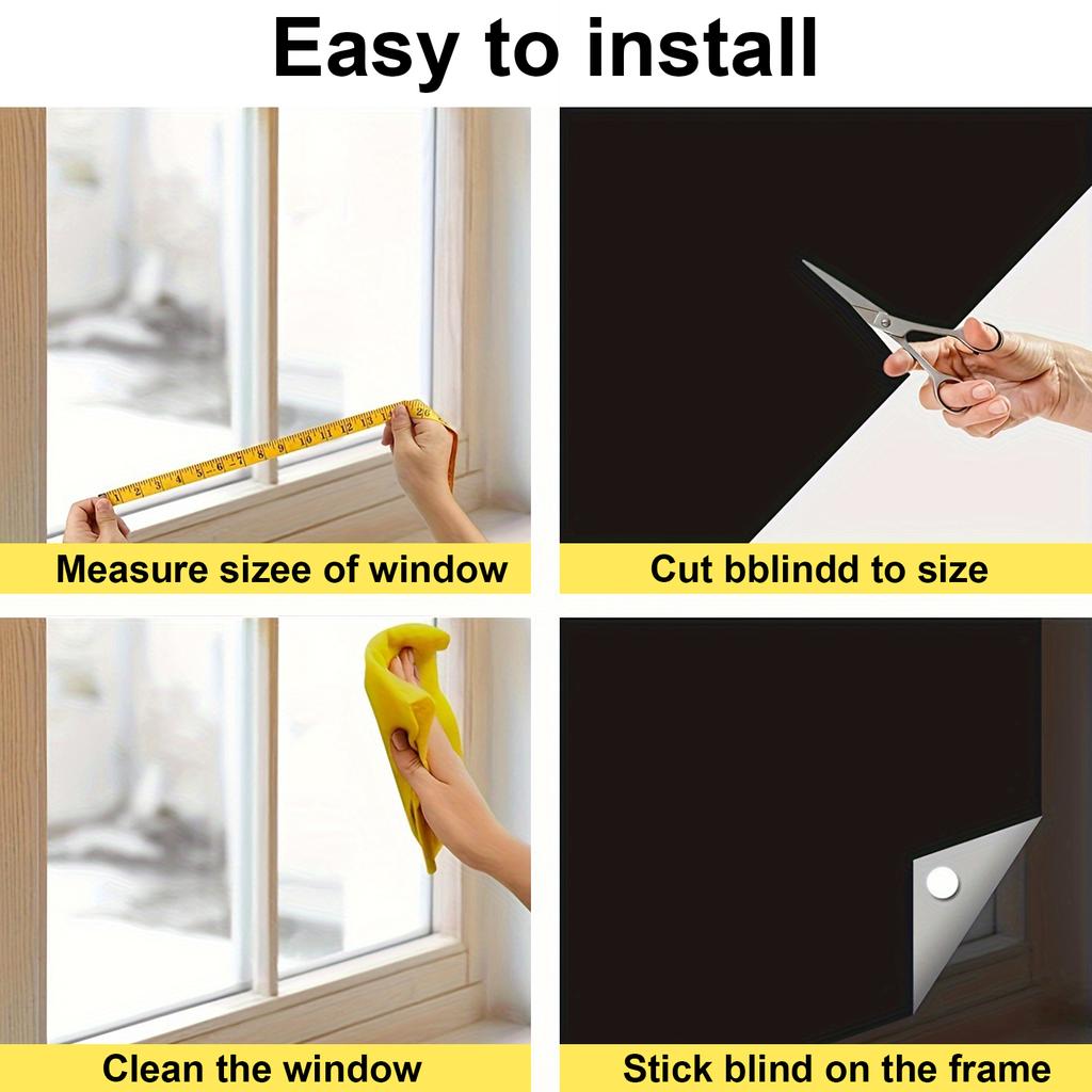 Плотные шторы для спальни, самодельные жалюзи, плотные шторы, солнцезащитная пленка для путешествий, черное покрытие для окна, шторы для общежития