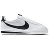 Nike Классические кожаные белые черные женские кроссовки Cortez черно-белые 807471-101