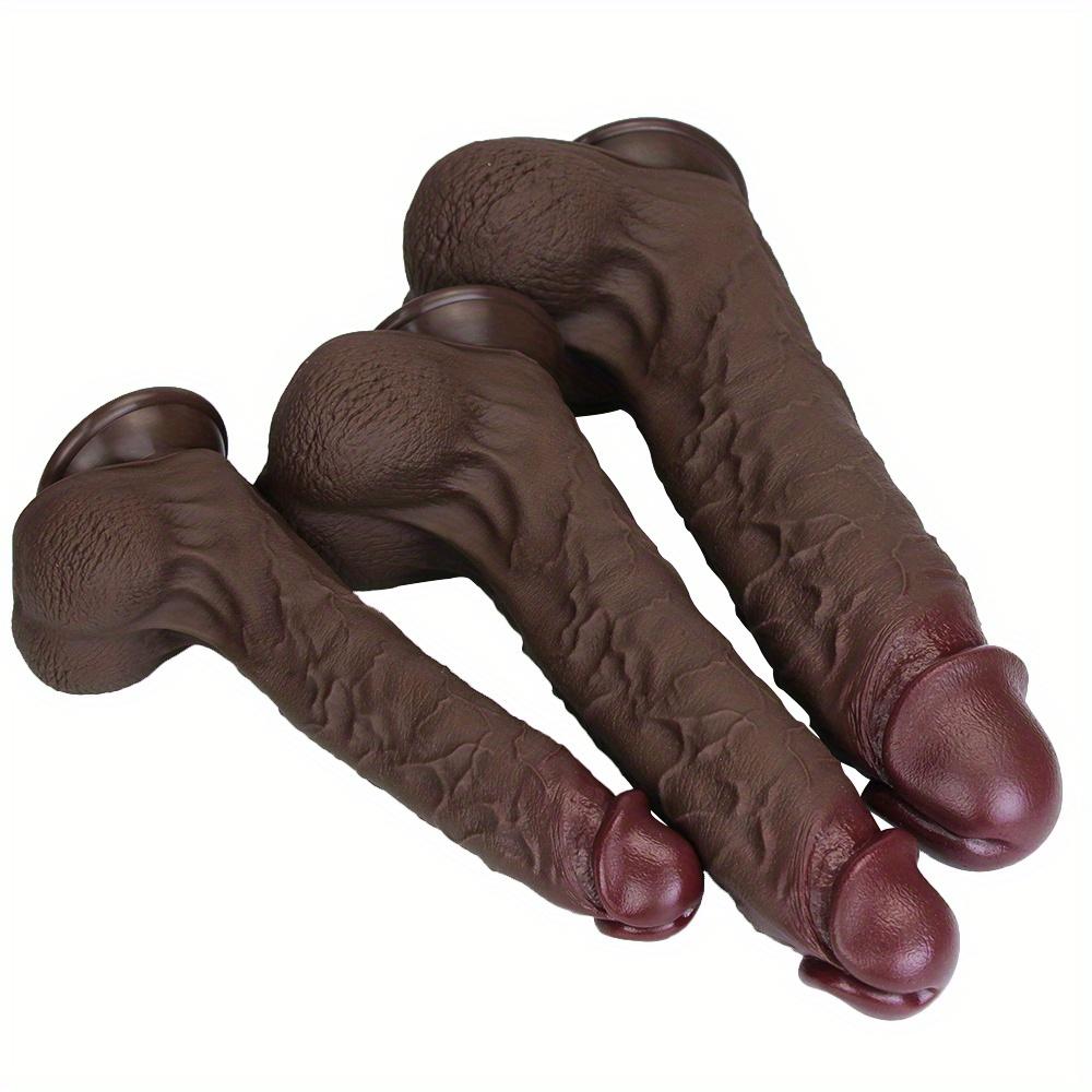 Очень большой реалистичный дилдо 14,17" – Сверхмягкий силиконовый пенис с сильной присоской для игры без рук, Реалистичная текстура, Игрушка для взрослых для женщин и пар