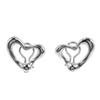 TIFFANY&Co. Open Heart Earring Silver925 10.6g Women Used