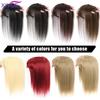 3D Bangs Invisible Seamless Head Hair Water Ripple Hair Air Bangs Head Overhead Natural Invisible Replacement Cover White Hair